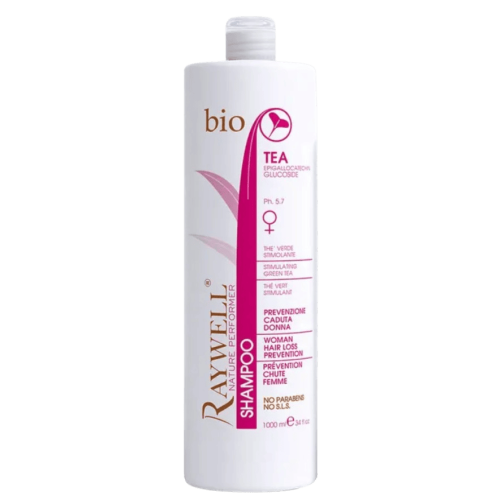 Шампунь жіночий проти випадіння волосся Raywell bio tea 